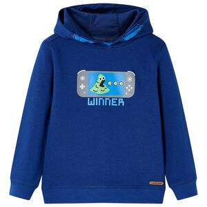 vidaXL Kinder-Kapuzenpullover Dunkelblau 104