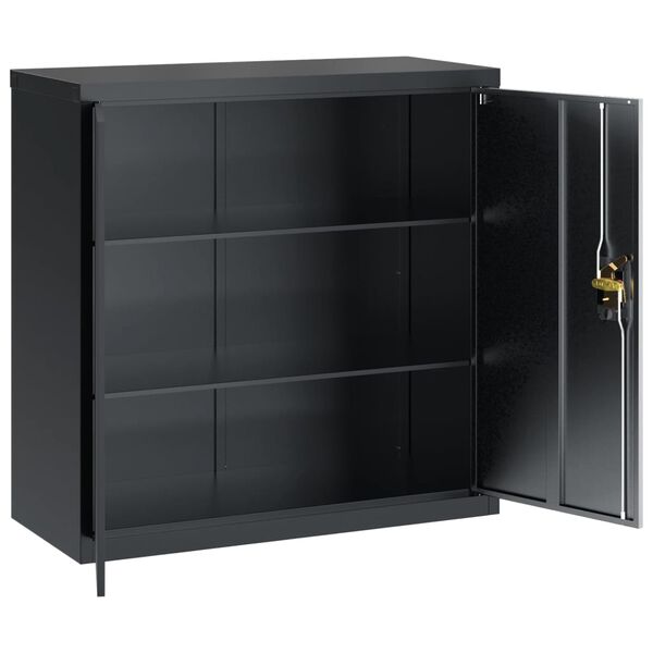 vidaXL Aktenschrank Anthrazit 90x40x90 cm Stahl