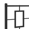 vidaXL Ersatz-Kopfteil Metall Schwarz 75 cm