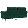 vidaXL 2-Sitzer-Sofa Dunkelgr&uuml;n 140 cm Samt
