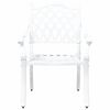 vidaXL Garten Essgruppe 5 pcs Wei&szlig; Aluminium