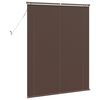 vidaXL Venetianer Jalousie Dunkelbraun mit Muster 150 x 120 cm PVC
