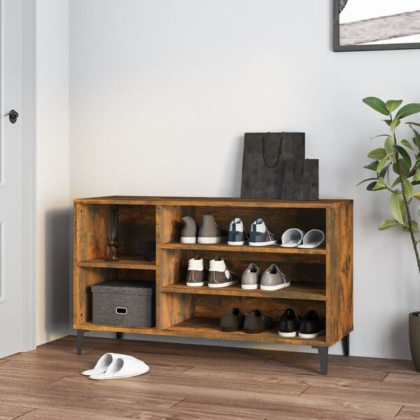 vidaXL Schuhregal R&auml;uchereiche 102x36x60 cm Holzwerkstoff