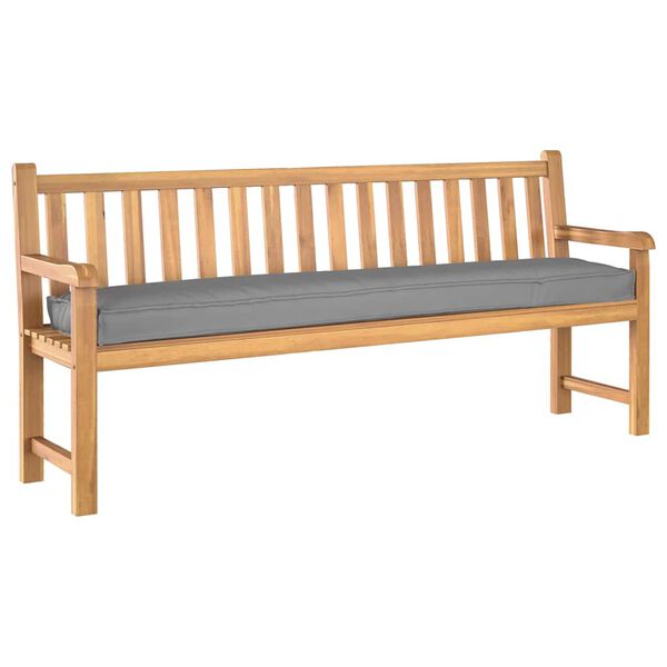 vidaXL Palettenkissen Grau 180 x 40 x 8 cm Oxford-Stoff