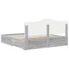 vidaXL Bettrahmen Graues Sonoma 200 x 200 cm Holzwerkstoff