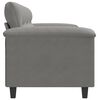 vidaXL 3-Sitzer-Sofa Dunkelgrau 180 cm Mikrofasergewebe