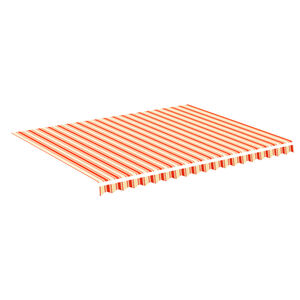 vidaXL Ersatzstoff f&uuml;r Markise Gelb und Orange 4,5x3,5 m Polyester