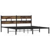 vidaXL Metallbett ohne Matratze R&auml;uchereiche 200x200 cm