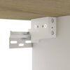vidaXL TV-Wandschrank Wei&szlig; Sonoma-Eiche 102x35x35 cm Holzwerkstoff