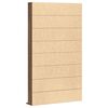vidaXL CD-Regal Braun Eichen-Optik 102x23x177,5 cm Holzwerkstoff