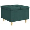 vidaXL Knopf Hocker mit Kissen Dunkelgr&uuml;n 60 x 60 x 45 cm Stoff