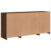 vidaXL Sideboard mit LED-Leuchten Braun Eichen-Optik 142,5x37x67 cm