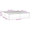 vidaXL Bettgestell ohne Matratze Blau 180x200 cm Stoff