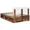 vidaXL Bettrahmen Altholz 135 x 190 cm Massives Kiefernholz