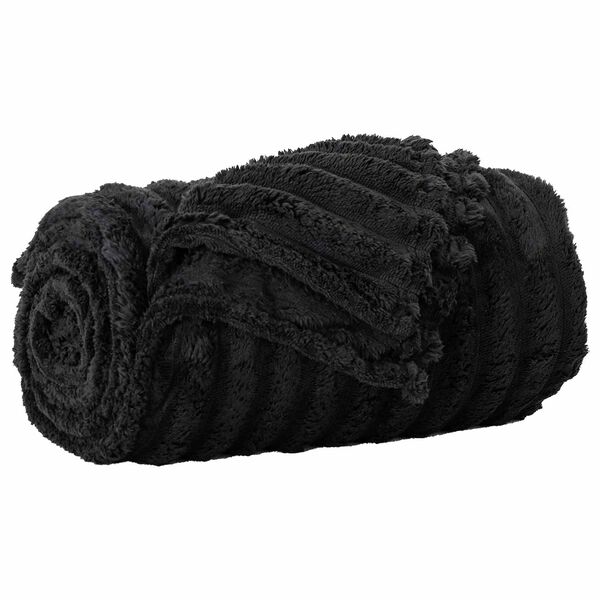 vidaXL Wohndecken 6 pcs Schwarz 240 x 220 cm Fleece