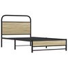 vidaXL Bettgestell ohne Matratze 90x200 cm Sonoma-Eiche Holzwerkstoff