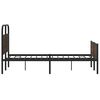 vidaXL Bettgestell ohne Matratze 120x200 cm Braun Eichen-Optik