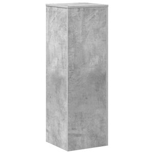 vidaXL Pflanzenst&auml;nder Betongrau 33x33x100 cm Holzwerkstoff