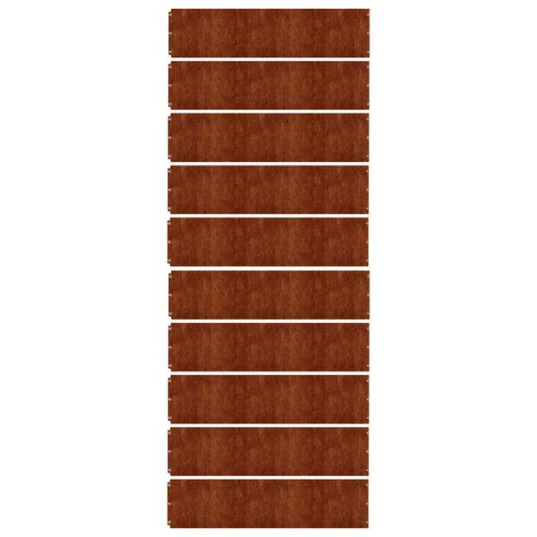 vidaXL Rasenkanten 10 Stk. 25x103 cm Flexibel Cortenstahl