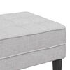 vidaXL Bank mit Kissen Wolkengrau 113 x 57 x 39 cm Stoff