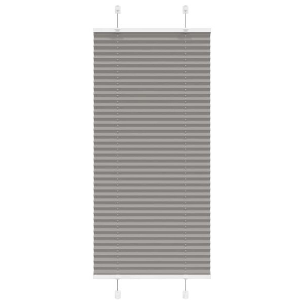 vidaXL Plissee Anthrazit 60x100 cm Stoffbreite 59,4 cm Polyester