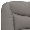 vidaXL Bettgestell ohne Matratze "Hvar" Taupe 90x190 cm Stoff
