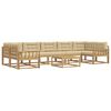 vidaXL Outdoor-Sofagarnitur 6 stk. Wei&szlig; und Beige