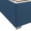 vidaXL Bettrahmen mit Matratze Blau 140 x 200 cm Stoff