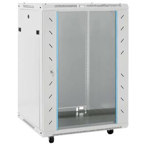vidaXL 15U Netzwerkschrank 19" IP20 Grau 60x45x86 cm