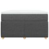 vidaXL Boxspringbett mit Matratze Dunkelgrau 120x190 cm Stoff