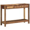 vidaXL Konsolentisch Braun 107 x 33 x 76 cm Massives upgecyceltes Holz