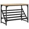 vidaXL Schuhregal Sonoma-Eiche 60x30x45 cm Holzwerkstoff