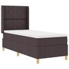 vidaXL Boxspringbett mit Matratze Braun 140 x 200 cm Stoff