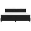 vidaXL Boxspringbett mit Matratze Schwarz 180 x 200 cm Stoff