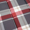 vidaXL Sonnenliegen-Auflage Rot Karomuster 186x58x4 cm Oxford-Gewebe