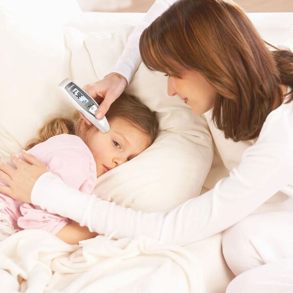 Beurer Multifunktions-Thermometer FT 65 Wei&szlig; und Grau