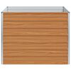 vidaXL Garten-Hochbeet 100x100x77 cm Verzinkter Stahl Silber