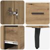 vidaXL Highboard mit Schubladen Artisan-Eiche 69,5 x 34 x 180 cm