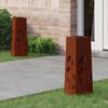 vidaXL Solar LED Weg Licht 2 pcs Bronze Wetterfeststahl
