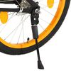 vidaXL Kinderfahrrad mit Frontgep&auml;cktr&auml;ger 18 Zoll Schwarz und Orange