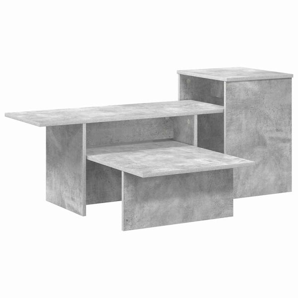 vidaXL Konsolentisch Beton Grau 80 x 50 x 225 cm Holzwerkstoff