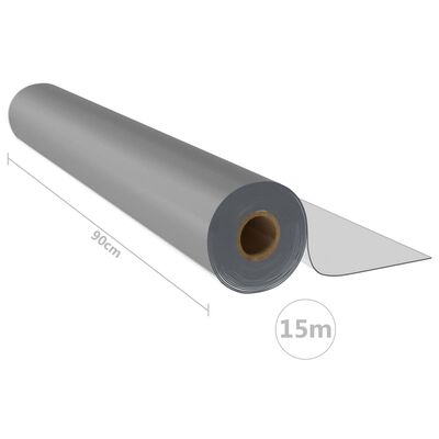 vidaXL Tischfolie-Rolle Matt 0,9x15 m 2 mm PVC