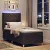 vidaXL Boxspringbett mit Matratze Braun 140 x 200 cm Stoff