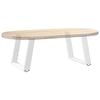 vidaXL Couchtischbeine U-Form 2 Stk. Wei&szlig; 60x(42-43) cm Stahl