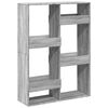vidaXL Raumteiler Grau Sonoma 100x33x135 cm Holzwerkstoff