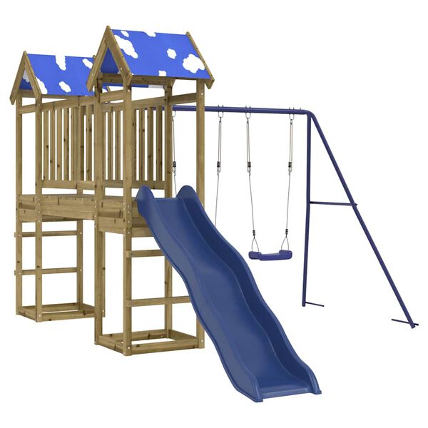 vidaXL Spielturm Impr&auml;gniertes Kiefernholz