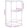 vidaXL B&uuml;cherregal R&auml;uchereiche 40x35x76 cm Holzwerkstoff