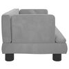 vidaXL Hundebett Hellgrau 60x40x30 cm Samt