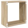 vidaXL W&uuml;rfelregale 4 Stk. Wei&szlig; und Sonoma-Eiche 30x15x30 cm