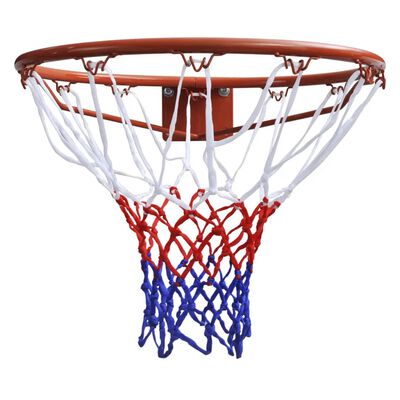 vidaXL Basketballkorb mit Netz Orange 45 cm